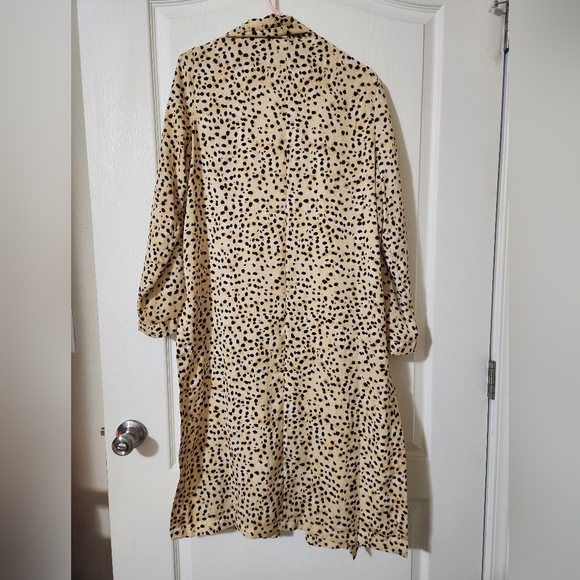 Cupcakes And Cashmere Leopard Print Long Cardigan Jacket Small - Picture 9 of 9